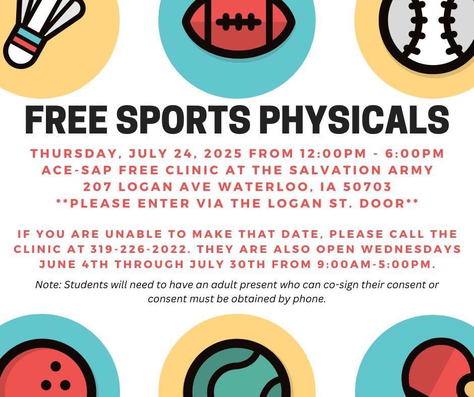 Free sports physicals
