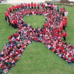 Red Ribbon Week All School Photograph