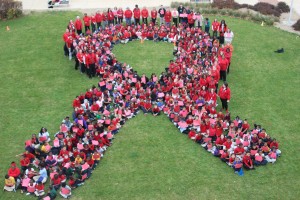 Red Ribbon Week All School Photograph